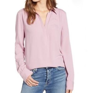 Hinge Split Neck Blouse